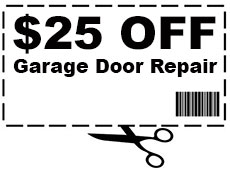 25$ off any garage door repair in Crowley